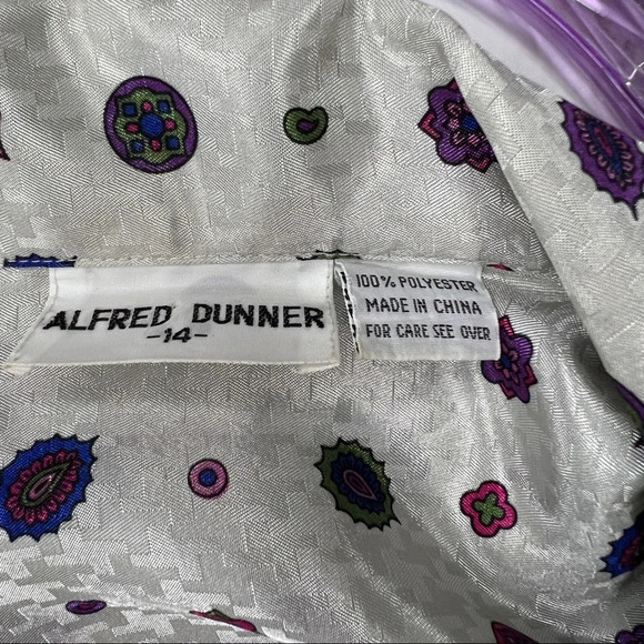 Alfred Dunner vintage button up blouse, sz 14 - Picture 5 of 8